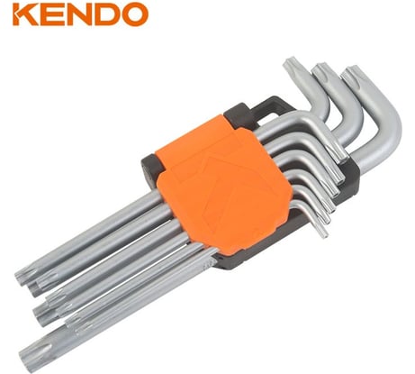 Набор удлиненных ключей TORX KENDO 9 шт. 20743