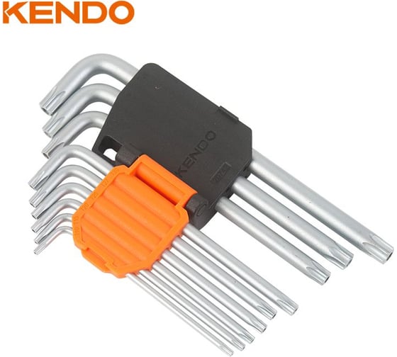 Набор удлиненных ключей TORX KENDO 9 шт. 20743