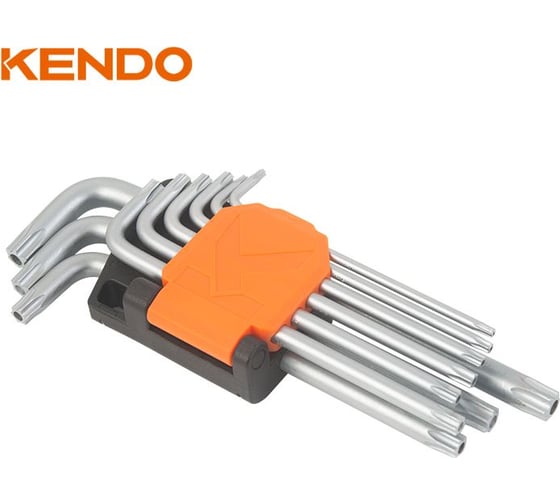 Набор удлиненных ключей TORX KENDO 9 шт. 20743