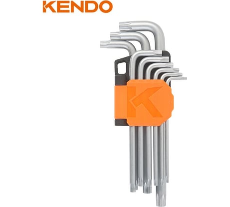 Набор длинных ключей TORX KENDO 9 шт. 20742