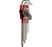 Набор шестигранных ключей ABTOMTOOL РROFFI 9 пр, с шаром, DIN3124, CrV, большие 56209 XLB