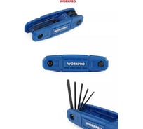 Набор шестигранных ключей складных WORKPRO 8шт метрический WP222031