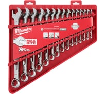 Набор дюймовых ключей с трещоткой в накидной части Milwaukee 15 шт 4932464996