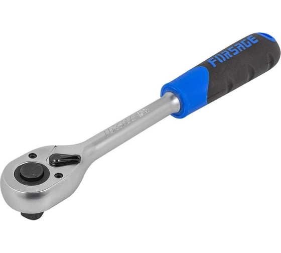 Реверсивная трещотка Forsage 1/2"L-260мм с резиновой ручкой F-80242New-14886(15817) 1