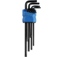Набор ключей TUNDRA TORX Tamper, экстрадлинные, CrV, TT10 - TT50, 9 шт. 2354404