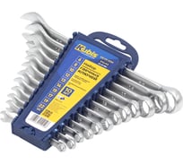 Набор комбинированных гаечных ключей KUBIS 6, 8, 10, 12, 13, 14, 15, 17, 19, 22 мм, 31CrV3, DIN 3113 10 шт. 03-01-1010