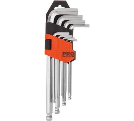 Набор длинных шестигранных ключей с шаром STARTUL PRO 1.5-10 мм, 9 шт. PRO-4191