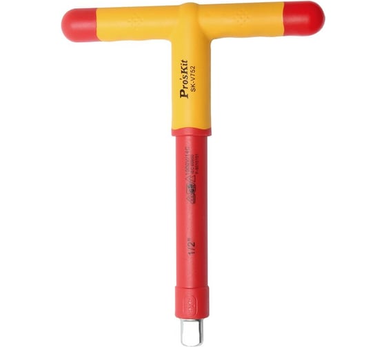 Отвертка Pro'sKit SK-V752 1/2" с изолированной T-образной рукояткой, 1000 В 00321637