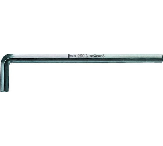 Г-образный ключ WERA 950 L хромированный, 2.5x112 мм WE-021610 1