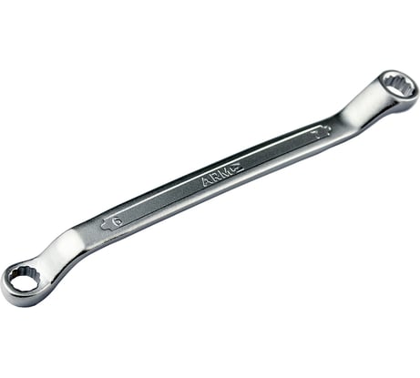 Гаечный накидной ключ ПКБ АРМА двухколенный КГН 6Х7 Х А412-2001