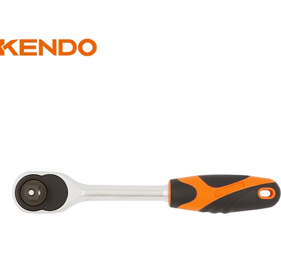 Ключ-трещотка KENDO 230 мм, зубьев 72, 1/4" 16101