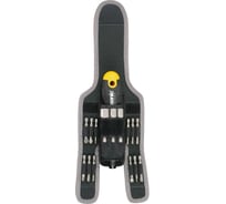 Трещотка Felo Ergonic K 1/4, поворотная, с набором бит в чехле, 16 предметов 06071604
