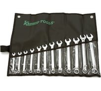 Набор комбинированных ключей, угловые, Kamasa Tools 8-19 мм в чехле K 1342