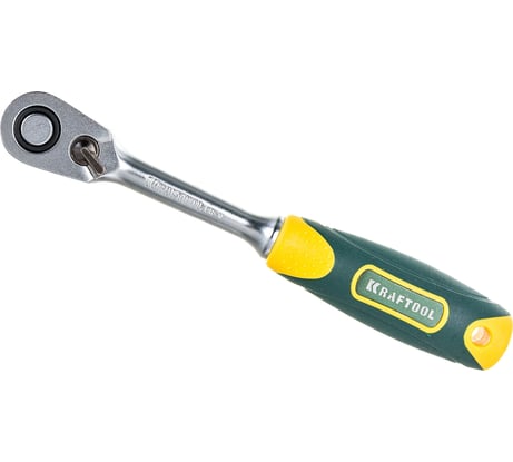 Трещотка для торцовых головок KRAFTOOL PRO, Cr-V сталь, 60 зубцов, 1/4 27794-1/4_z02