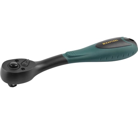 Трещотка для торцовых головок KRAFTOOL Expert, Cr-V сталь, 72 зубца, пластиковое покрытие, 3/8 27796-3/8_z02