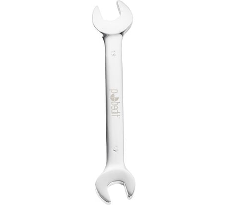 Ключ рожковый Pobedit Cr-V, зеркальная полировка, 17x19 мм 2721520