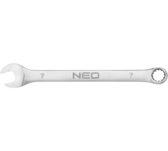 Ключ комбинированный NEO TOOLS 7x110 мм, CrV, DIN3113 09-651