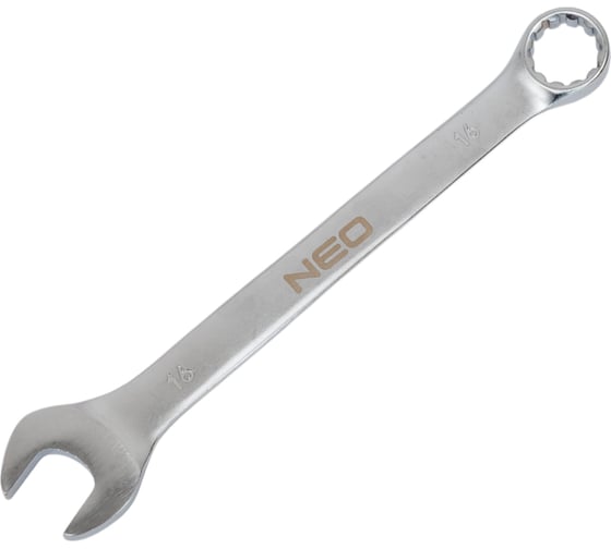 Ключ комбинированный NEO TOOLS 16x200 мм, CrV, DIN3113 09-660
