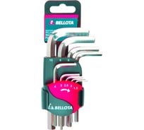 Набор из 9 шестигранных никелированных ключей Bellota 64589N