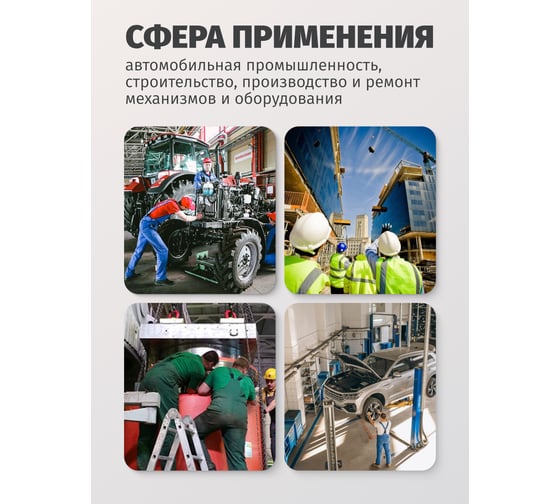 Ключ рожковый ударный односторонний Rockforce 100 мм, L-410 мм RF-791100/к 26863/(17475)