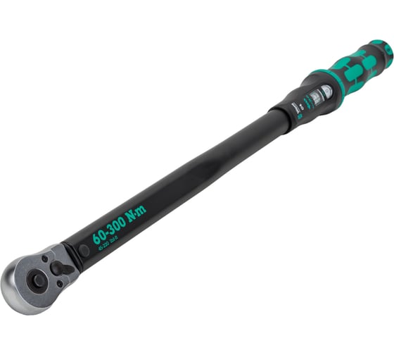 Динамометрический ключ с трещоткой WERA Click-Torque C 4 1/2, 60-300 Нм, L-595 мм WE-075623