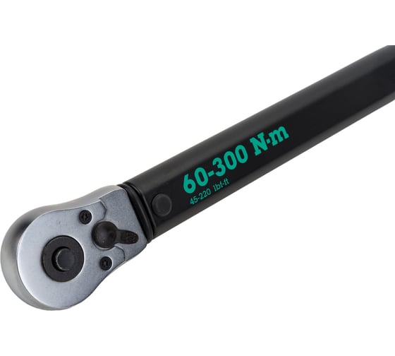 Динамометрический ключ с трещоткой WERA Click-Torque C 4 1/2, 60-300 Нм, L-595 мм WE-075623