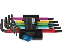 Набор Г-образных ключей с фиксирующей функцией WERA 967/9 TX Multicolour HF 1 9 предметов WE-024179