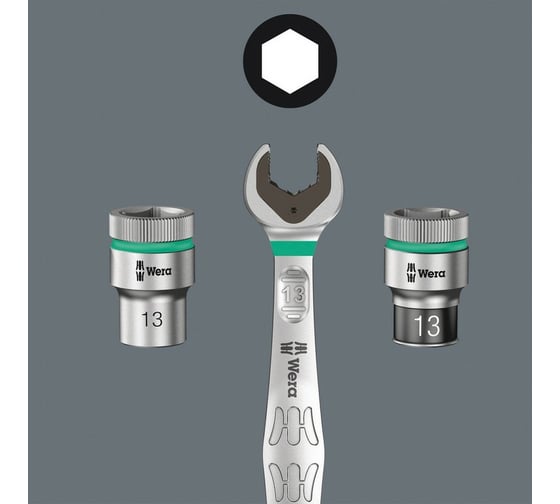 Гаечный рожковый ключ WERA 6002 Joker 20 x 22 x 260 мм WE-020260