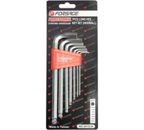 Набор ключей Г-образных 6-гранных длинных с шаром Forsage 7 предметов в пластиковом держателе F-5072LB(6499)