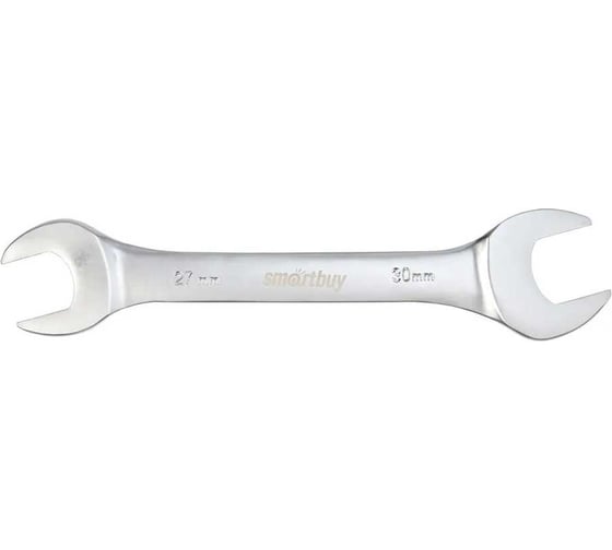 Ключ рожковый Smartbuy на 27 мм, 30 мм, хромированный, 40X, tools/50 SBT-UWS-27-30p1