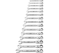 Набор комбинированных ключей Milwaukee MAXBITE с шарниром, 15 шт 4932478558