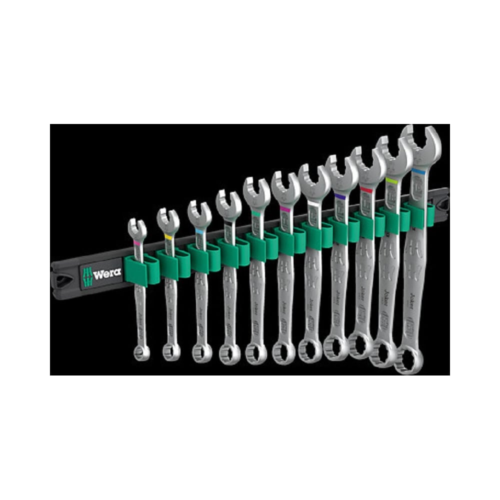 Магнитный держатель WERA 9640 6003 и набор комбинированных гаечных ...
