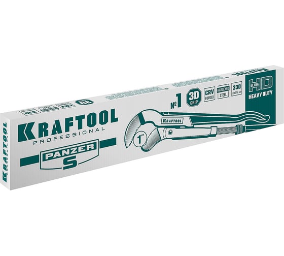 Трубный ключ Kraftool PANZER-S, №1, изогнутые губки 2733-10_z02