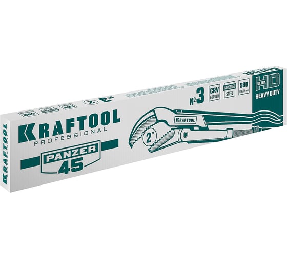 Трубный ключ KRAFTOOL Panzer-45, №3, изогнутые губки 2735-20_z02