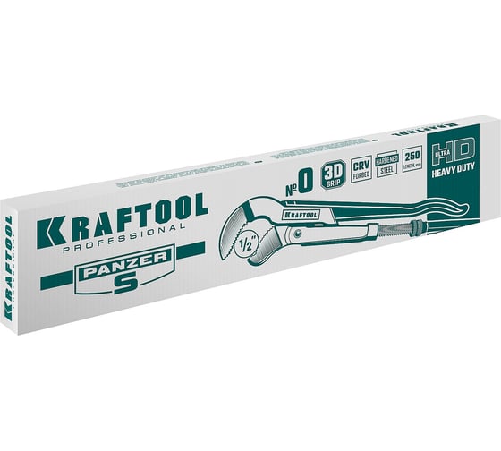 Трубный ключ KRAFTOOL Panzer-S, №0, изогнутые губки 2733-05_z02