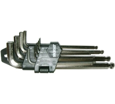 Шестигранные ключи SKRAB 1,5-10 мм 9шт. короткие 44720