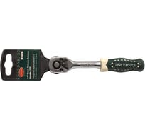 Реверсивная трещотка с резиновой ручкой ROCKFORCE 1/4" L-155мм, 72зуб. RF-80722
