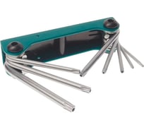 Набор ключей TORX складной Rockforce 8 предметов: T9, T10, T15, T20, T25, T27, T30, T40 RF-5083TF(27350)