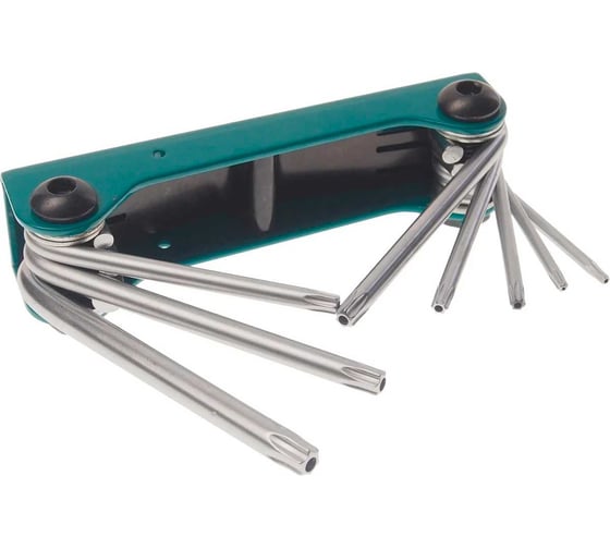 Набор ключей TORX складной Rockforce 8 предметов: T9, T10, T15, T20, T25, T27, T30, T40 RF-5083TF(27350) 1