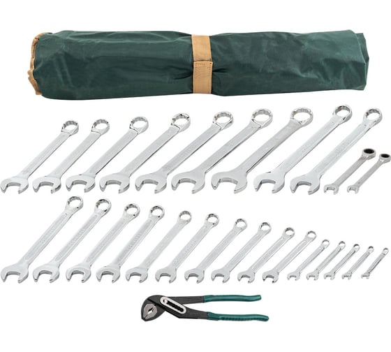 Набор комбинированных ключей Rockforce 27 предметов на полотне RF-5149R(46766) 1