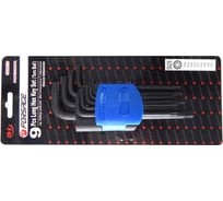 Набор ключей TORX Forsage Г-образных длинных с шаром, 9пр.,в пластиковом держателе F-5098LB(26057)