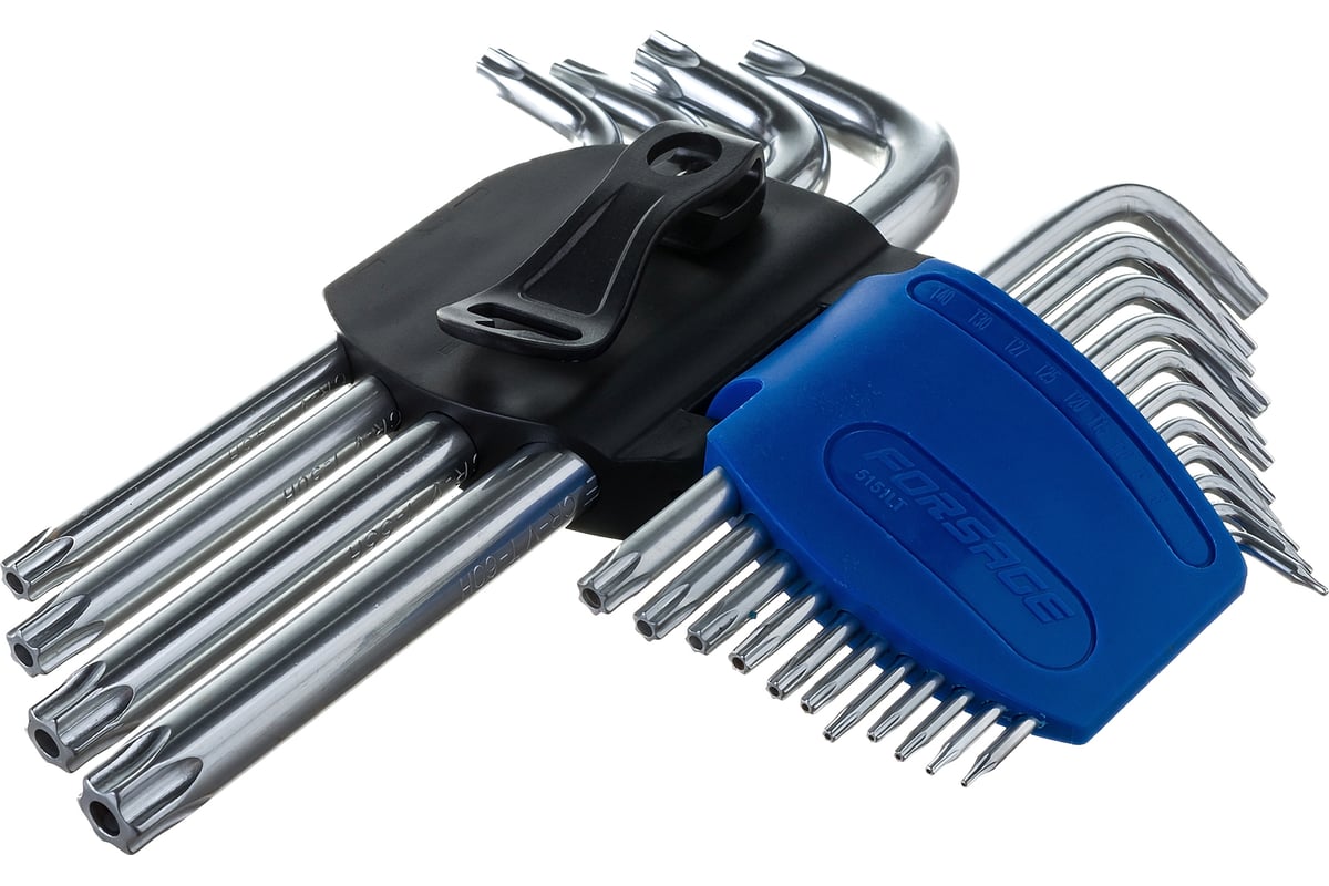 Набор Г-образных ключей Forsage TORX длинных, 15 предметов F-5151LT ...