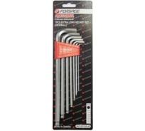 Набор 6-гранных Г-образных ключей Forsage экстра длинные, с шаром, 7 предметов F-5072XLB