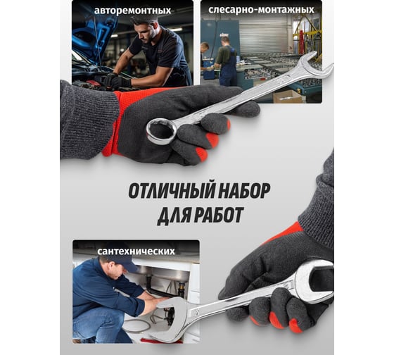 Набор комбинированных ключей и рожковых Forsage 12 предметов F-5198(47082)
