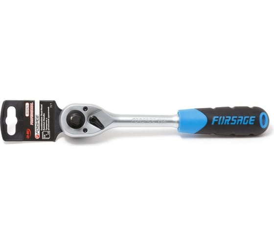 Реверсивная трещотка Forsage с резиновой ручкой 1/4" F-80722(46731) 1