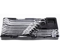 Набор ключей комбинированных трещоточных с шарниром Forsage 13пр F-T51310F(47176)
