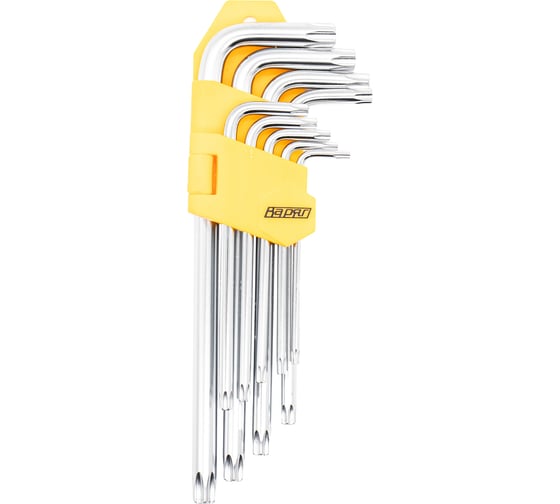 Набор ключей TORX-профиль ВАРЯГ 9 предметов, Т10-Т50, удлиненные, (6/36) 00938