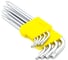Набор ключей TORX-профиль ВАРЯГ 9 предметов, Т10-Т50, удлиненные, (6/36) 00938 4