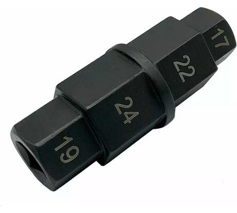 Ключ для оси мотоцикла AIST 4 в 1 17х19х22х24мм 3/8" 6-гр. 67411410 00-00015710