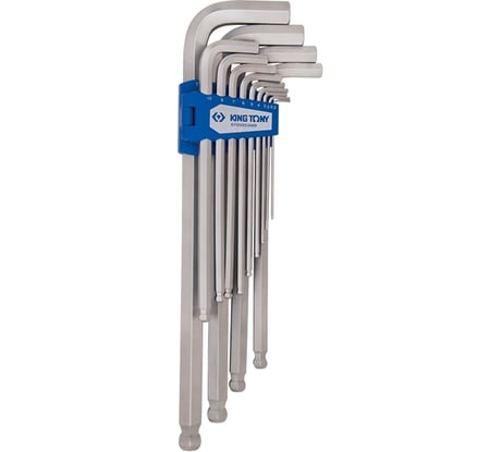 Набор Г-образных шестигранников 2-19 мм KING TONY с шаровым окончанием, 13 предметов ST20203MR